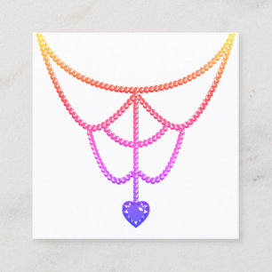 Weergaveknop kleurverloop Ombre regenboogstraal Ke Vierkante Visitekaartje