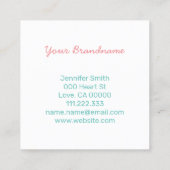 Weergaveknop kleurverloop Ombre regenboogstraal Ke Vierkante Visitekaartje (Achterkant)