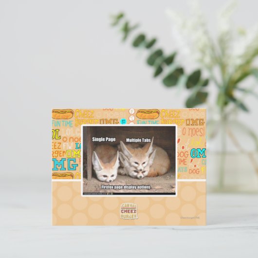 Weergaveopties pagina briefkaart (Staand voorkant)