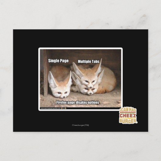 Weergaveopties pagina briefkaart (Voorkant)