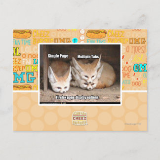 Weergaveopties pagina briefkaart