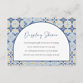 Weergaveschower, Capri-Baby shower, Italiaans them Informatiekaartje