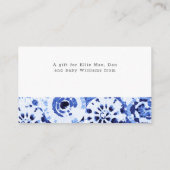 Weergaveschower: geen omhulling kleurstof blauw sh informatiekaartje (Achterkant)