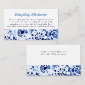 Weergaveschower: geen omhulling kleurstof blauw sh informatiekaartje (Voorkant / Achterkant)