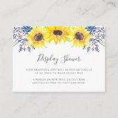 Weergaveschower met blowervelden informatiekaartje (Voorkant)