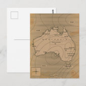  weerkaart van Australië Briefkaart (Voorkant / Achterkant)