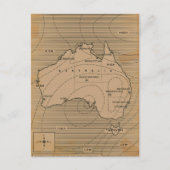  weerkaart van Australië Briefkaart (Voorkant)