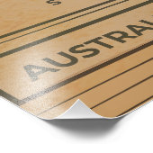 weerkaart van Australië Foto Afdruk (Hoek)