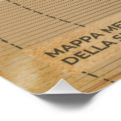  weerkaart van Italië, Scilly en Sardinië Perfect Poster (Hoek)