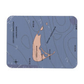 Weerkaart van Nantucket USA Magneet (Horizontaal)