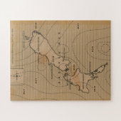  weerkaart van Nieuw-Zeeland Legpuzzel (Horizontaal)