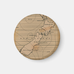 weerkaart van Nieuw-Zeeland Magneet