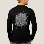 Weerkaatsend grijs Tri-Blend shirt (Achterkant volledig)