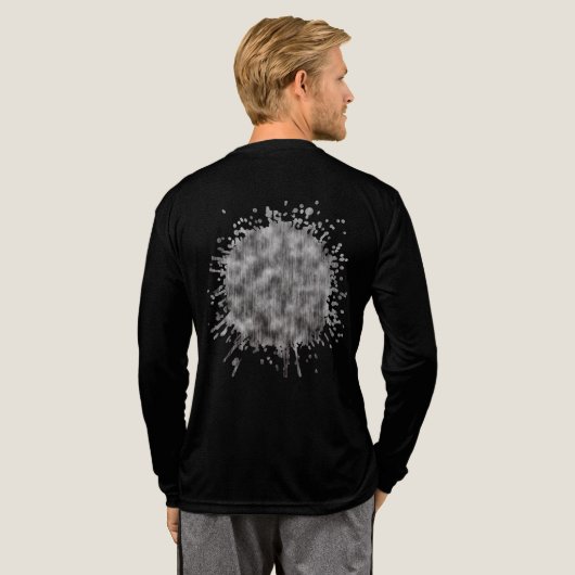Weerkaatsend grijs Tri-Blend shirt (Achterkant)