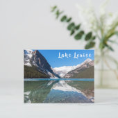 Weerkaatsing op Lake Louise - Banff NP, Canada Briefkaart (Staand voorkant)