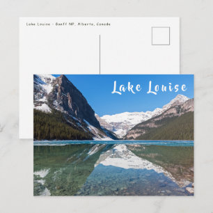 Weerkaatsing op Lake Louise - Banff NP, Canada Briefkaart