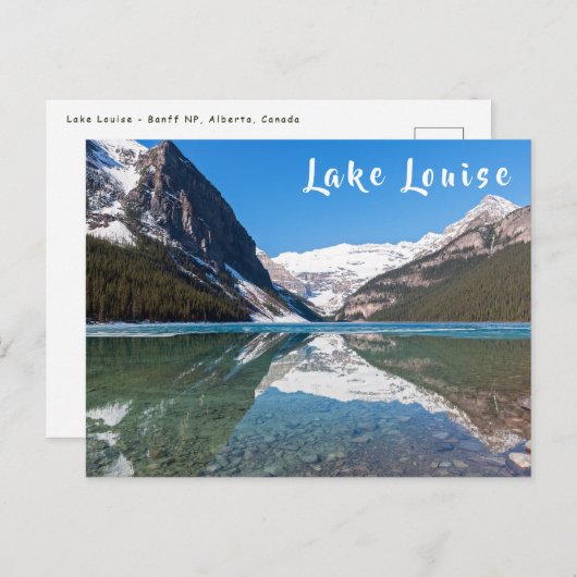 Weerkaatsing op Lake Louise - Banff NP, Canada Briefkaart (Voorkant / Achterkant)