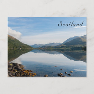 Weerkaatsing van bergen in Loch Creran - Schotland Briefkaart