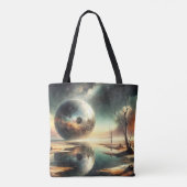 Weerkaatsingen van Chaos Tote Bag (Achterkant)