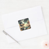 Weerkaatsingen van Chaos Vierkante Sticker (Envelop)