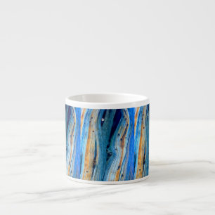 weerkaatste blauwe schuur espresso kop