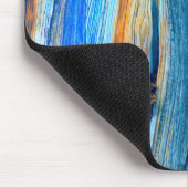 weerkaatste blauwe schuur muismat (Hoek)