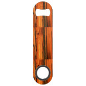 weerkaatste blauwe schuur speed flessenopener (Achterkant)