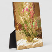 Weerkaatste Bloemen Kunstprint Fotoplaat (Zijkant)
