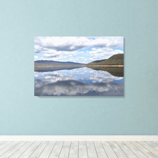 Weerkaatste Grampians Canvas Afdruk (Insitu (Houten vloer))