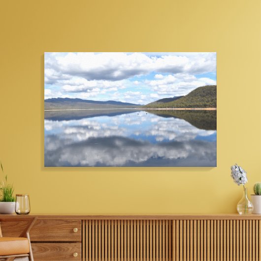 Weerkaatste Grampians Canvas Afdruk (Insitu (Woonkamer))