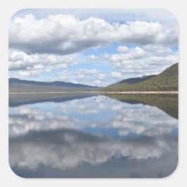 Weerkaatste Grampians Vierkante Sticker