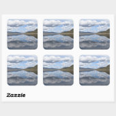 Weerkaatste Grampians Vierkante Sticker (Vel)