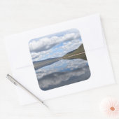 Weerkaatste Grampians Vierkante Sticker (Envelop)