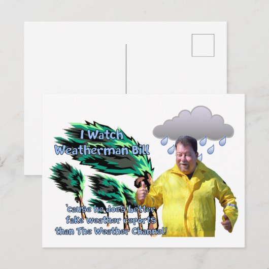 Weerman Bill Briefkaart (Voorkant / Achterkant)