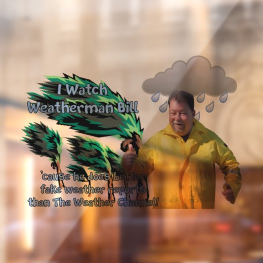 Weerman Bill Raamsticker (Vel 2)