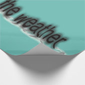 Weerprognose bij regenkleding cadeaupapier (Hoek)