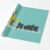 Weerprognose bij regenkleding cadeaupapier (Uitgerold)