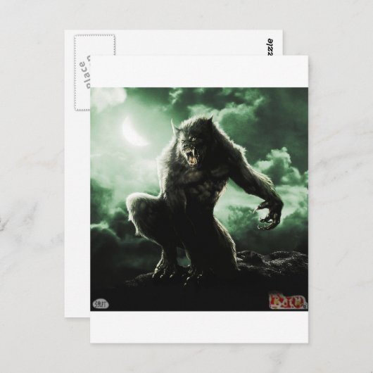 WeerrrWolfje ;) Briefkaart (Voorkant / Achterkant)