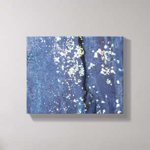 weersblauwe verf, abstract canvasafdruk canvas afdruk