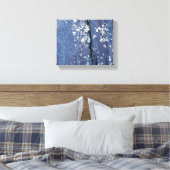 weersblauwe verf, abstract canvasafdruk canvas afdruk (Insitu (Slaapkamer))