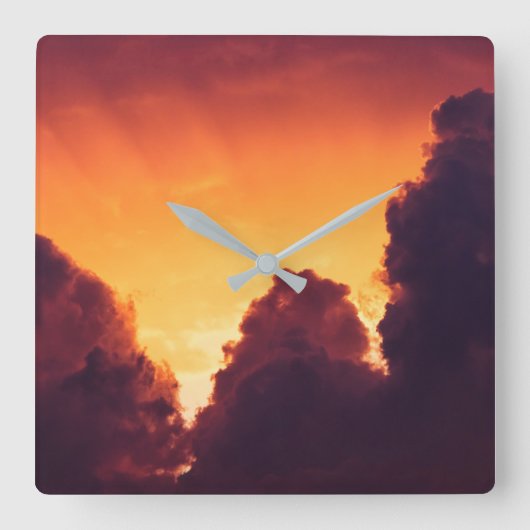 weersgesteldheid vierkante klok (Voorkant)