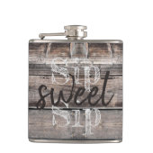 weershout met nood SIP SWEET SIP | Heupfles (Voorkant)