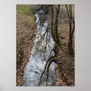 weerspiegeld op stroom poster