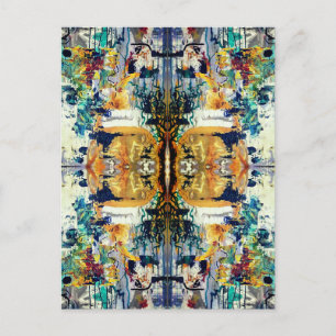 weerspiegelde geest. Afmetingen Briefkaart