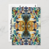 weerspiegelde geest. Afmetingen Briefkaart (Voorkant / Achterkant)