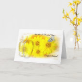 Weerspiegelde madeliefjes - wij zijn zo Trots van Kaart (Gele Bloem)