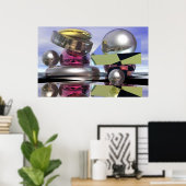 Weerspiegelende werelden poster (Thuiskantoor)