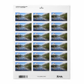 Weerspiegeling bij Two Medicine Lake Etiket (Full Sheet)