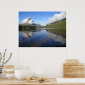 Weerspiegeling bij Two Medicine Lake Poster (Keuken)