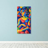 Weerspiegeling Canvas Afdruk (Insitu (Houten vloer))